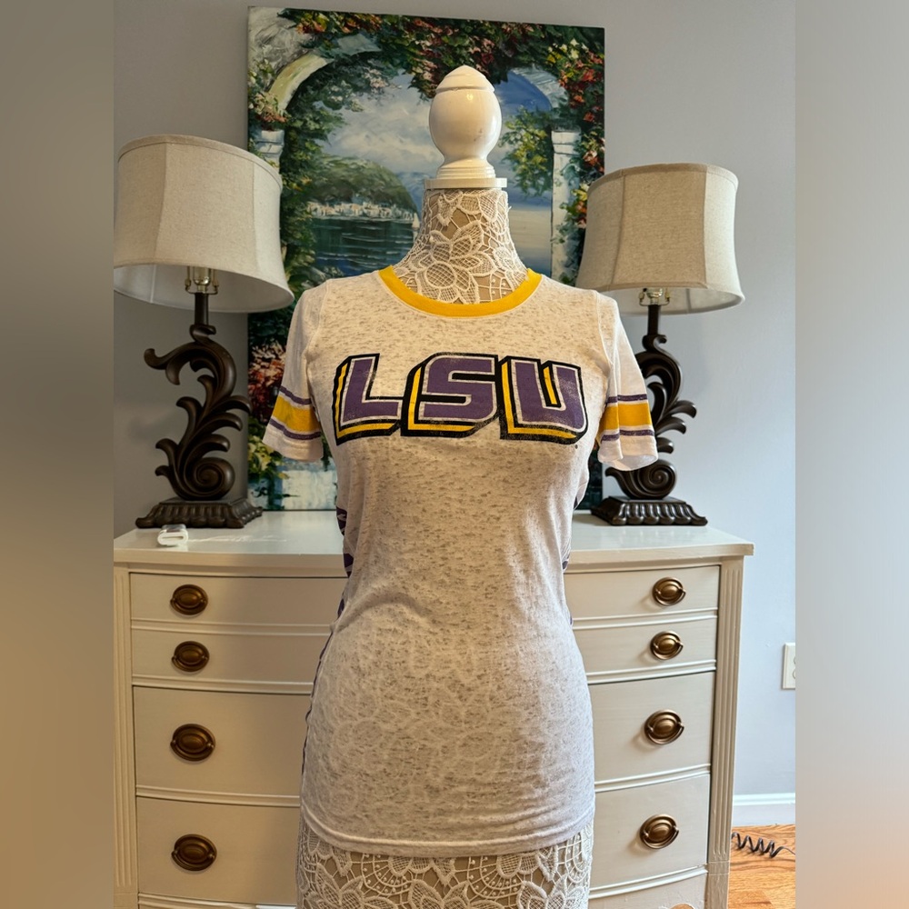Victoria’s Secret PINK LSU top shirt small